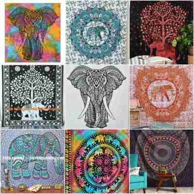 Elephant Tapestries Wall Hangings