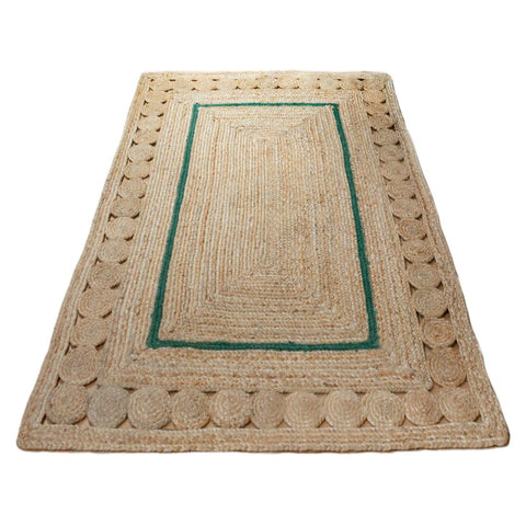 Natural Jute Carpet Runner Handbraided Seagrass Area Rug for Living Room