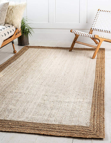 Off White Rug, Braided Jute Rug, Natural Fiber Rug, Jute Runner Rugs