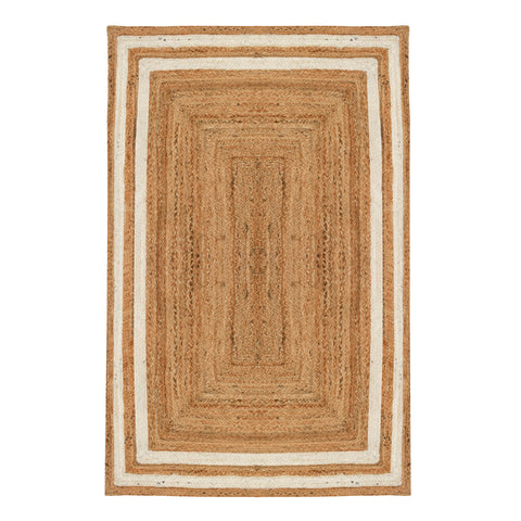 Heavy Duty Jute Rug | Large Hand Knotted Rug 8X10 Feet | Durable Hallway & Entryway Runner