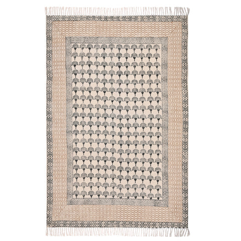 Washable Area Rug, Home Washable Rug, Cotton Runner Rug, Tree of life Pattern Rug