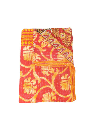 bohemian kantha throw blanket