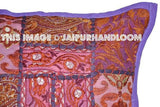 24x 24 Purple Pillow Covers Indian Style Organic Throw Pillows For Couch-Jaipur Handloom