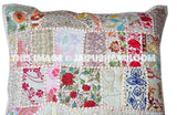 24x24" indian patchwork Accent throw Pillows for couch patio chair-Jaipur Handloom