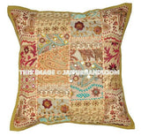 2pc Indian Patchwork throw Pillow Chair Cushions