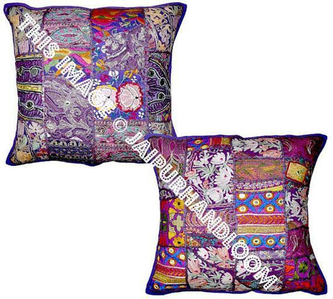 Purple Pillow Cover Vintage Throw Pillow Outdoor Furniture Pillows