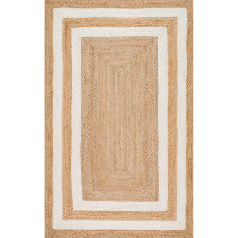 Jute Area Rug 5x7 feet, Handwoven Rug, Indoor Outdoor Rugs Runner
