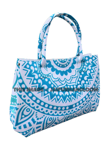 Berry Mandala Bag Women's Handbag Tote Bag-Jaipur Handloom