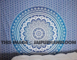 Blue Color Theme Queen Size Mandala Wall Tapestries Tapestry Wall Decor-Jaipur Handloom
