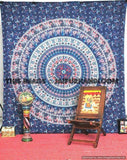 Blue Mandala Wall hanging Cool Dorm Tapestries
