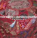 BlueMount Poufs - 18X13 inches-Jaipur Handloom