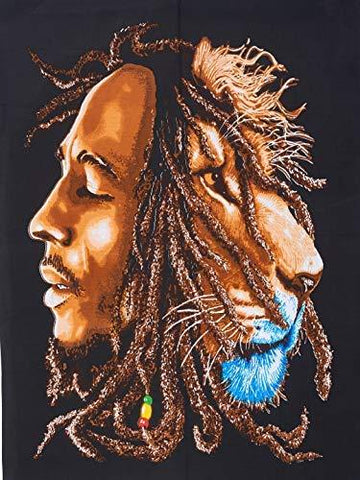 Bob Marley Lion Face Poster Tapestry