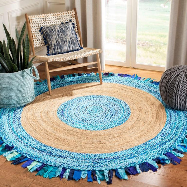 Buy 4 X 4 Round Area Rug for Kitchen On SALE Braided Indoor Round Rugs