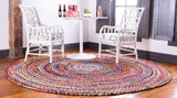 Jaipur Handloom - Chindi Round Rugs, Rag Rugs Round Chindi Rug for Living Room Bohemian Rugs
