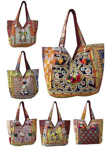 Hand Embroidered Ethnic Tote Banjara bag, Bohemian bag