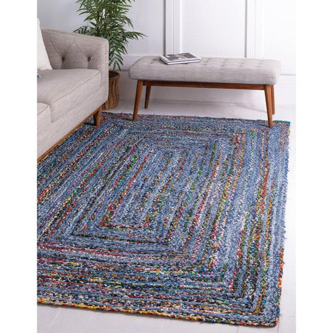 Cotton Chindi Area Rug Runner 5'X7', Soft Reversible Rug Carpet