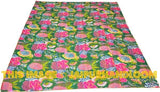 Cotton Sari Kantha Quilt In Green, Saree Indian Kantha Blanket Bedspread, Kantha Throw Bedding, queen kantha Blanket, Indian Sari Quilt-Jaipur Handloom