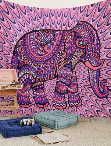 Dorm room tapestry elephant tapestry hippie tapestries bedspread decor-Jaipur Handloom