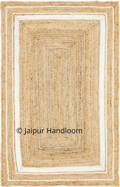 Natural Jute Rug, Hand Braided Bathroom Rugs, Organic Jute Door Mat