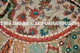 Embroidered pouf Pouffe-Jaipur Handloom