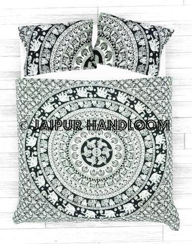 Flora Mandala Duvet Cover-Jaipur Handloom