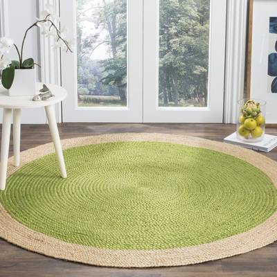 Hand Woven Indoor Outdoor Area Rugs Round Area Carpet Rug for Office