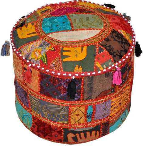 Handmade Bohemian Patchwork Pouf