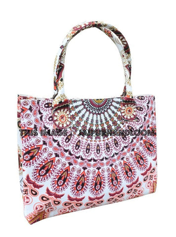 Harbour Mandala Bag Women's Handbag Tote Bag-Jaipur Handloom