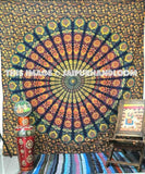 Hippie Tapestry decorative indian curtains peacock mandala dorm tapestry-Jaipur Handloom