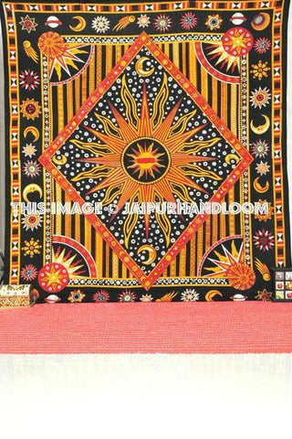 Indian Burning Sun wall tapestry-Jaipur Handloom