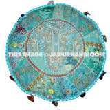 Indian Pouf Ottoman Patchwork on Sale