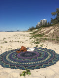 Indian Round Mandala Beach Throw Bohemian Indian Tapestries Sofa Cover-Jaipur Handloom