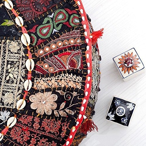 JaipurHandloom Traditional Decorative Ottoman Comfortable Floor Cushio
