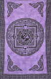 Om Tapestry om chakra wall tapestry meditation tapestry wall hanging-Jaipur Handloom