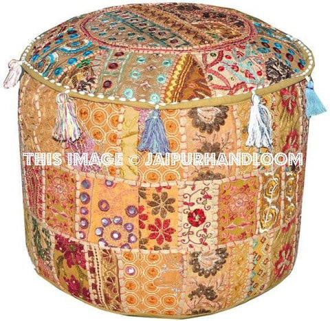 Outdoor Poufs Outdoor Ottomans on jaipurHandloom-Jaipur Handloom