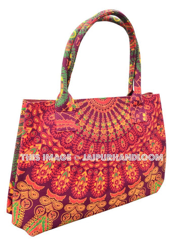 Perros Mandala Bag Women's Handbag Tote Bag-Jaipur Handloom