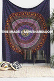 Plum and Bow Mandala Tapestries Hippie Trippy Dorm Tapestry Wall Decor-Jaipur Handloom