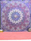 Purple Star Mandala Wall Tapestry for Dorms Gifts-Jaipur Handloom