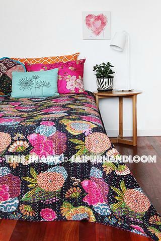 Turquiose Patchwork Decor Oude Vintage Queen/King Size Borduurwerk Kantha Quilt Thuis Decoratieve Khambadiya Kantha Quilt Kantha Quilt Kantha sprei Indiase deken quilt met 2 kussens Cover Turquiose Patchwork Decor Oude Vintage Queen/King Size Borduurwerk Kantha Quilt Thuis Decoratieve Khambadiya Kantha Quilt Kantha Quilt Kantha sprei Indiase deken quilt met 2 kussens Cover