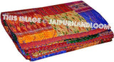 Silk Sari kantha Patola Blanekt vintage kantha throw blankets