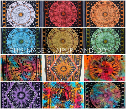 Tapestries wholesale only - 10 pcs lot - Twin Size-Jaipur Handloom
