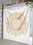 Tapestry Wall Hanging Golden Lotus Tapestry