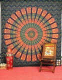 Mandala Indian Bed cover cheap dorm room bedding bed cover-Jaipur Handloom