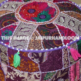 Taree Ottomans & Poufs - 18X13 inches-Jaipur Handloom