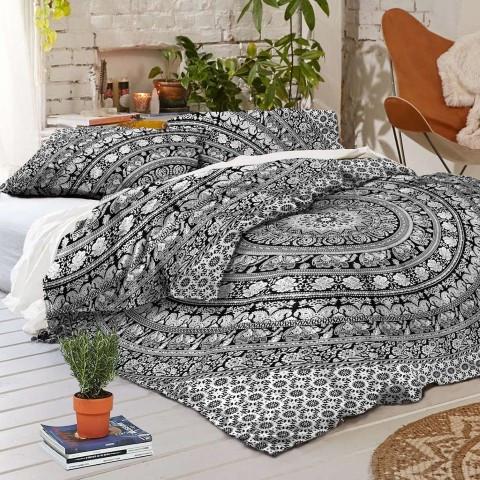 Urban Outfitters Duvet Cover with matching pillow case Cotton Mandala Quilt Cover Set-Jaipur Handloom