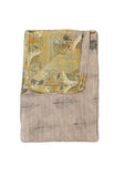 Vintage Sari Kantha Quilt Indian Patchwork Bedspread in Twin Size