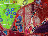 Vintage embroidered bed cover Camel applique patchwork bedding Blanket-Jaipur Handloom