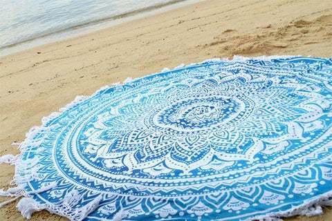 Wholesale Beach Roundies Boho Yoga Mat-Jaipur Handloom