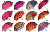 Wholesale Lot Indian Umbrella Parasols Bohemian Vintage Parasol Wedding Decoration Beach Umbrella Antique Handmade Umbrellas-Jaipur Handloom