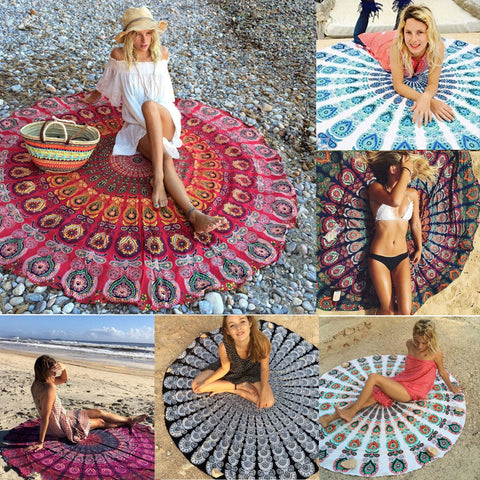 Wholesale Mandala Beach Throw - 5 pc lot-Jaipur Handloom